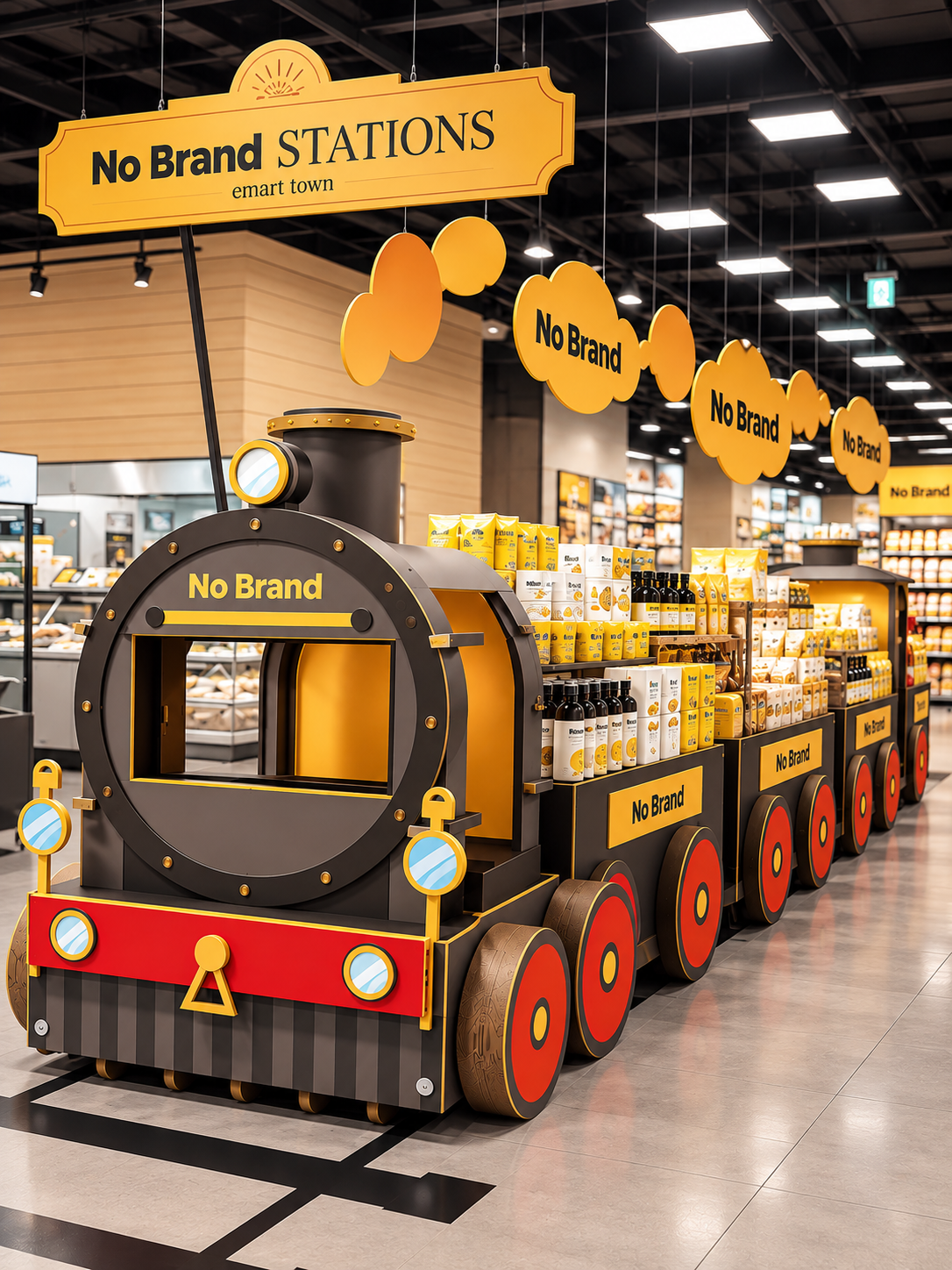 EMART NO BRAND 행사 디스플레이